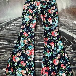 Stretchy bell bottom pants